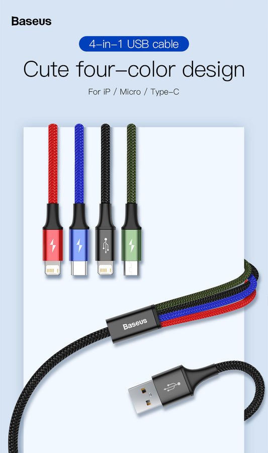 Phone cable 4-in-One